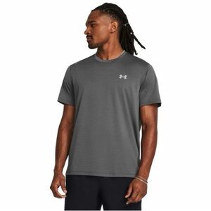 Under Armour HeatGear Tee Men’s Large Gray Athletic Gym Workout Shirt